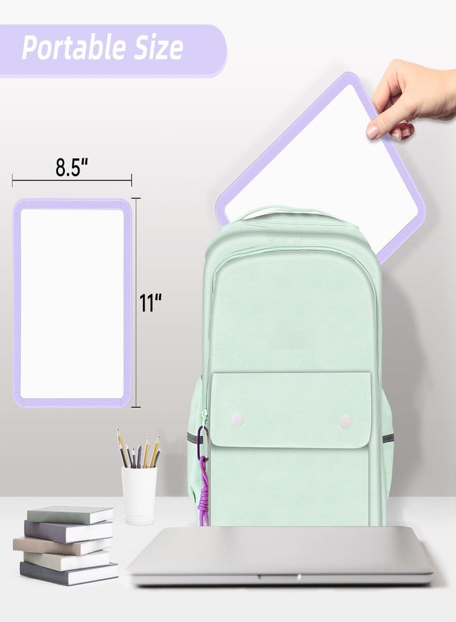 VUSIGN Small White Board Dry Erase, 8.5'' x 11'' Magnetic Dry Erase Board, Mini Whiteboard with Markers for Kids, Students, Fridge, Wall, Locker, Purple - Image 5